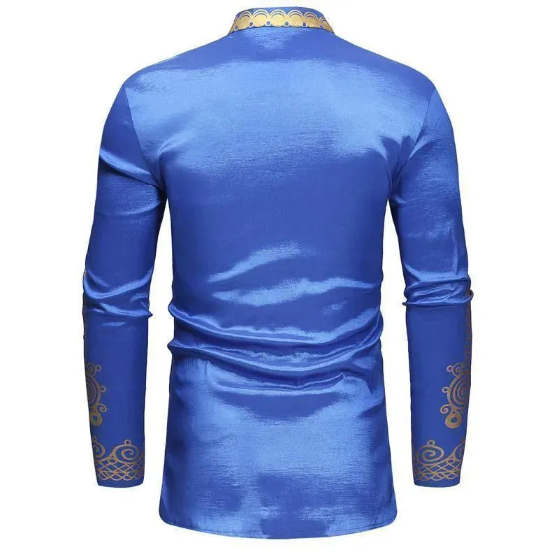 Stuurman African Print Men's Shirt-Men Shirts-LeStyleParfait