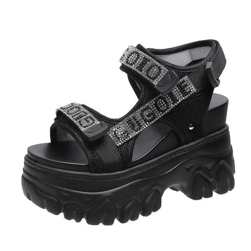 Stylish Open Toe Platform Sandals
