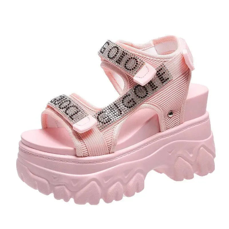 Stylish Open Toe Platform Sandals