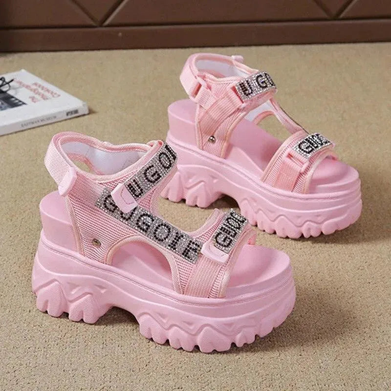 Stylish Open Toe Platform Sandals
