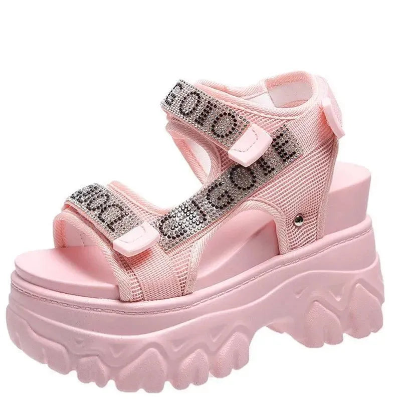 Stylish Open Toe Platform Sandals