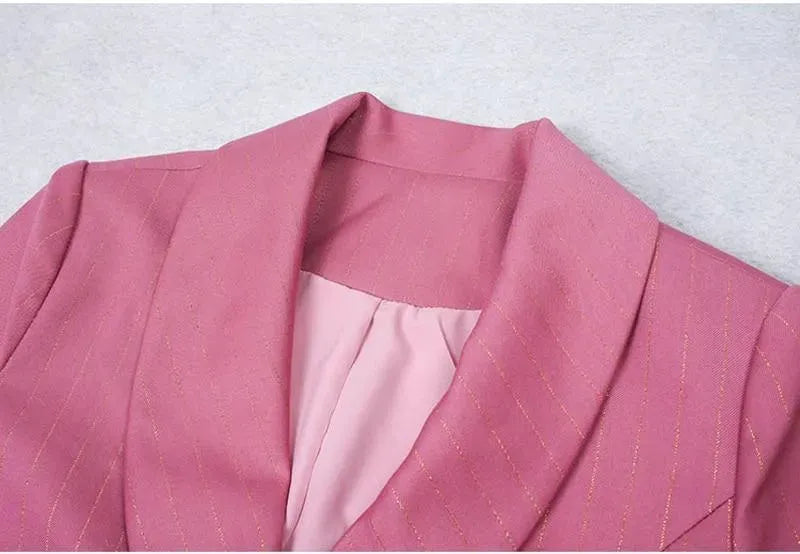 Irregular Blazer Skirt Suit - Skirt Suit - LeStyleParfait