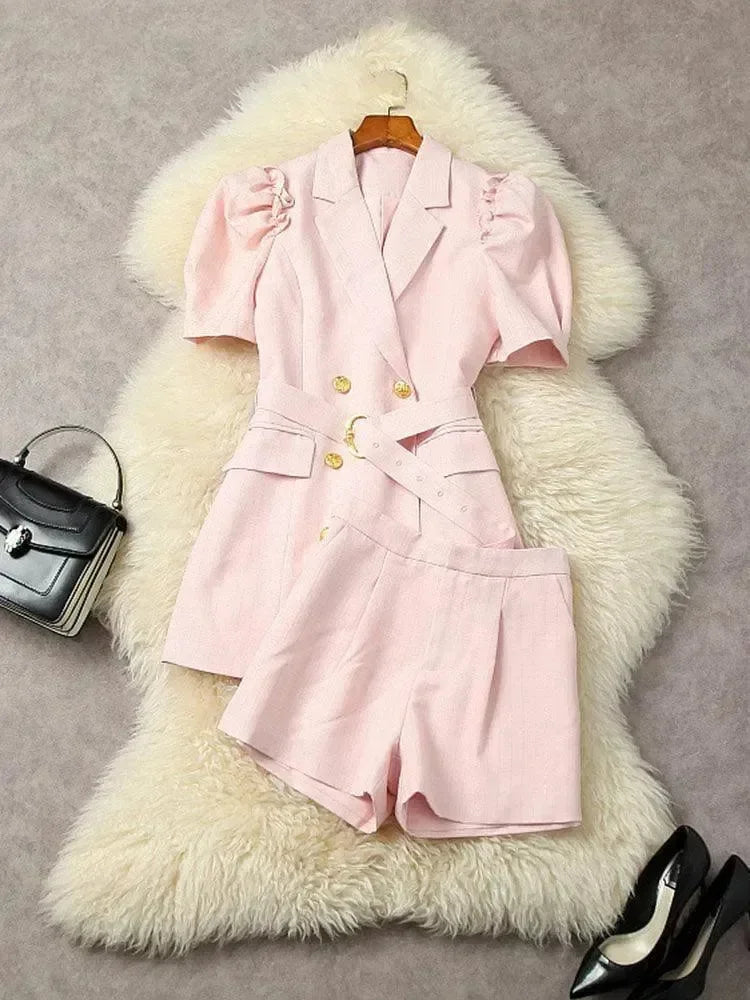 Elegant Chic Short Suit - Shorts Suit - LeStyleParfait