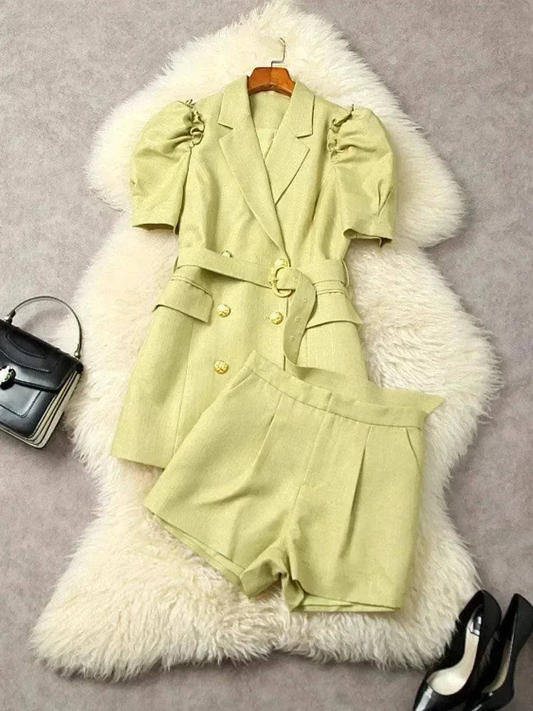 Elegant Chic Short Suit - Shorts Suit - LeStyleParfait