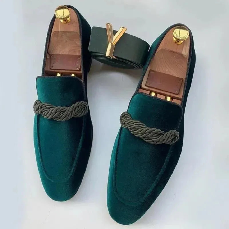 Suede Brogue Shoes For Men - Loafer Shoes - LeStyleParfait