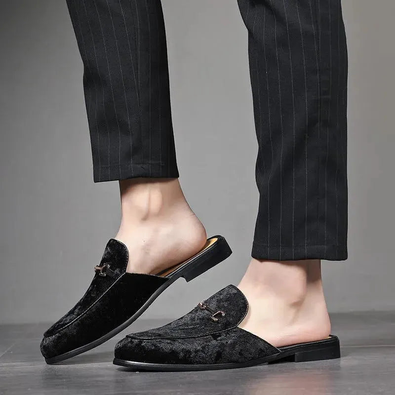 Suede Slip-On Sandals - Sandals - LeStyleParfait
