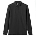 Thick Cotton Men Polo Shirt Long Sleeve-Polo Shirt-LeStyleParfait