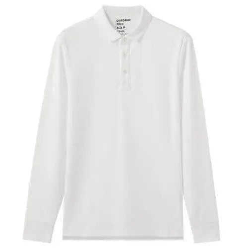Thick Cotton Men Polo Shirt Long Sleeve-Polo Shirt-LeStyleParfait