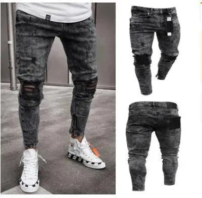 Distressed Stretch Jeans Pants For Men - Men's Jeans - LeStyleParfait
