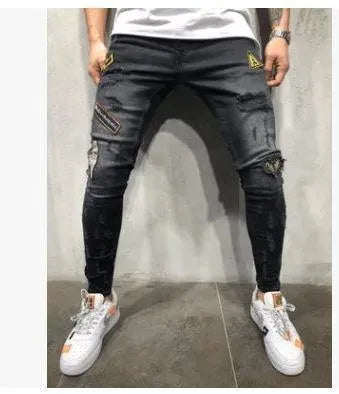 Distressed Stretch Jeans Pants For Men - Men's Jeans - LeStyleParfait