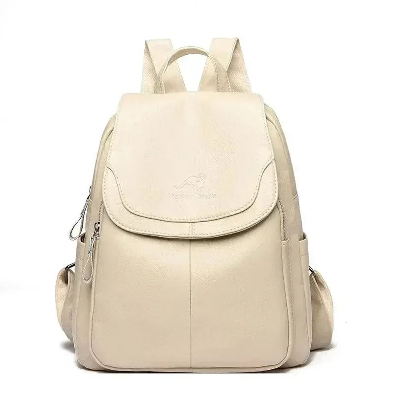 Vintage Soft Leather Women's Backpack - Backpack - LeStyleParfait