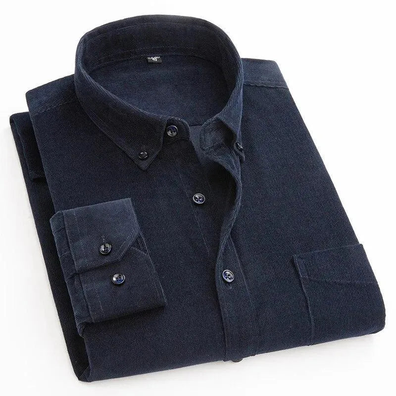 Wales Corduroy Winter Shirt For Men-Men Shirts-LeStyleParfait