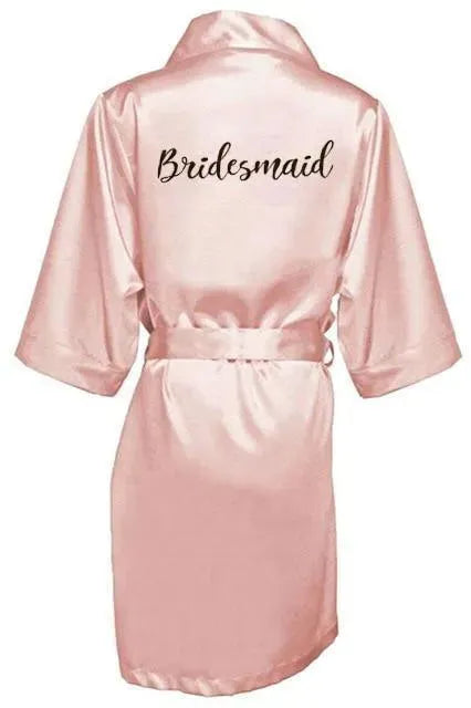 Wedding Nightgowns - Letter Print Robe - Nightgown - LeStyleParfait