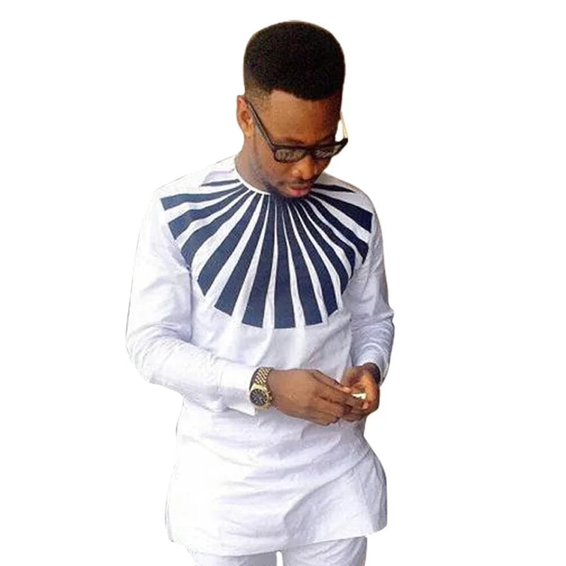 White African Wedding Men's Shirt-Men Shirts-LeStyleParfait