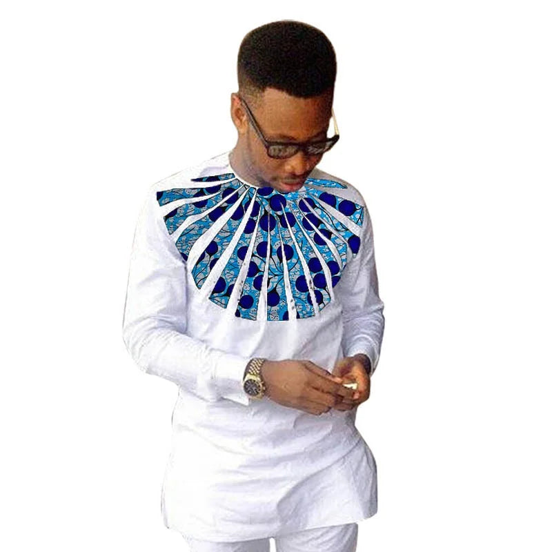 White African Wedding Men's Shirt-Men Shirts-LeStyleParfait