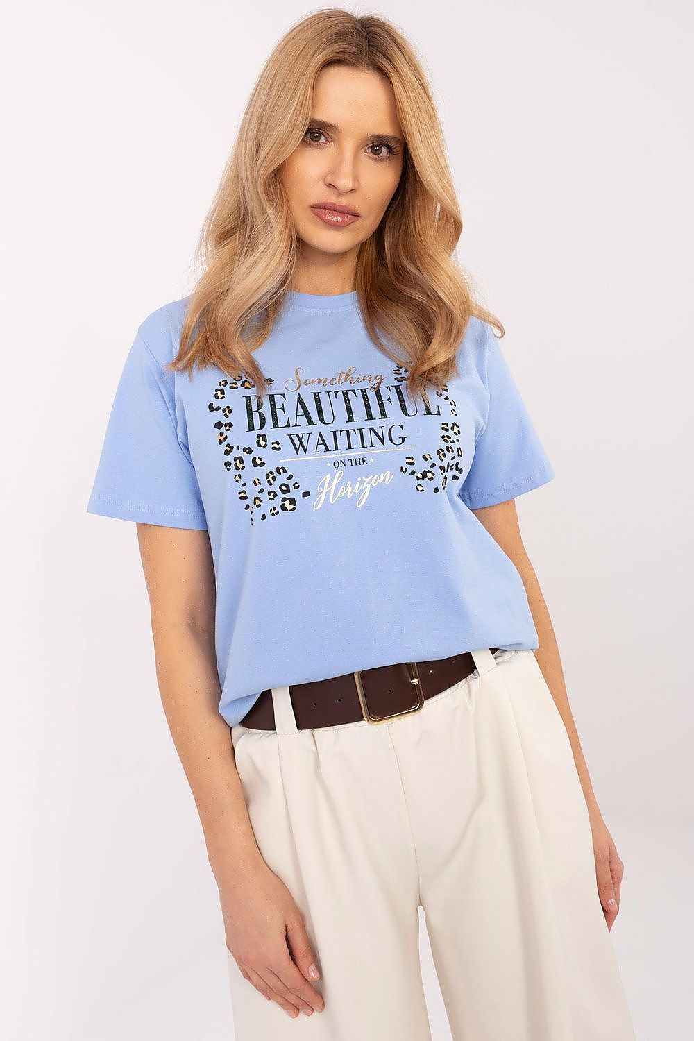 Women Applique Crew Neck Casual Tshirt-Women T-Shirt-LeStyleParfait