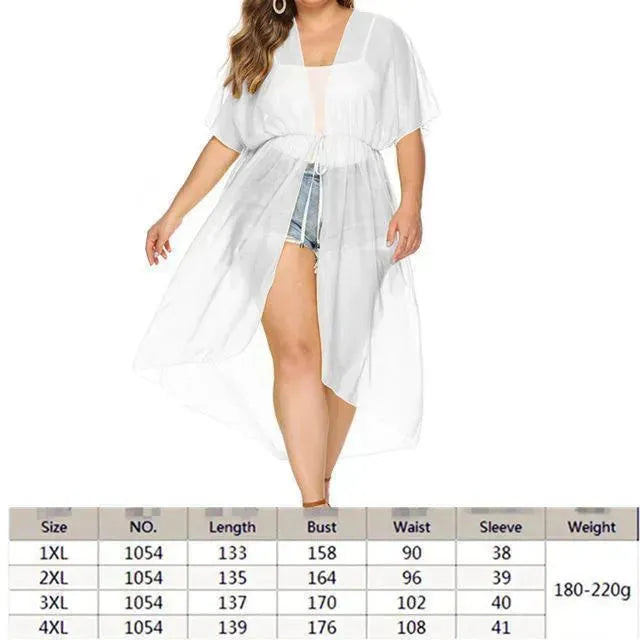 Women Black Textured Swimwear Cover-Up