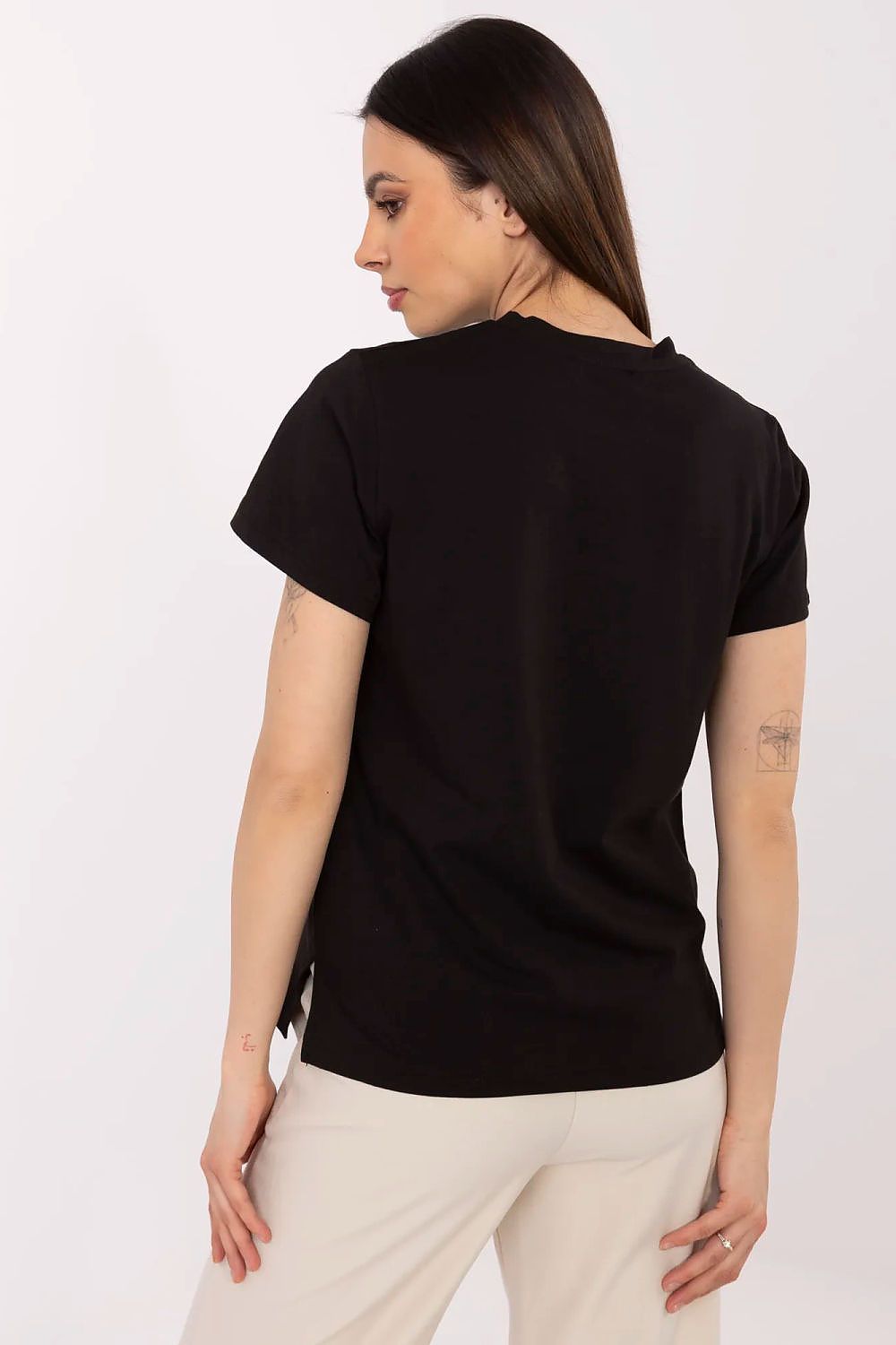 Women Butterfly Graphic Crew Neck Tshirt-Women T-Shirt-LeStyleParfait
