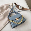 Women Chained Leather Handbag - Handbag - LeStyleParfait