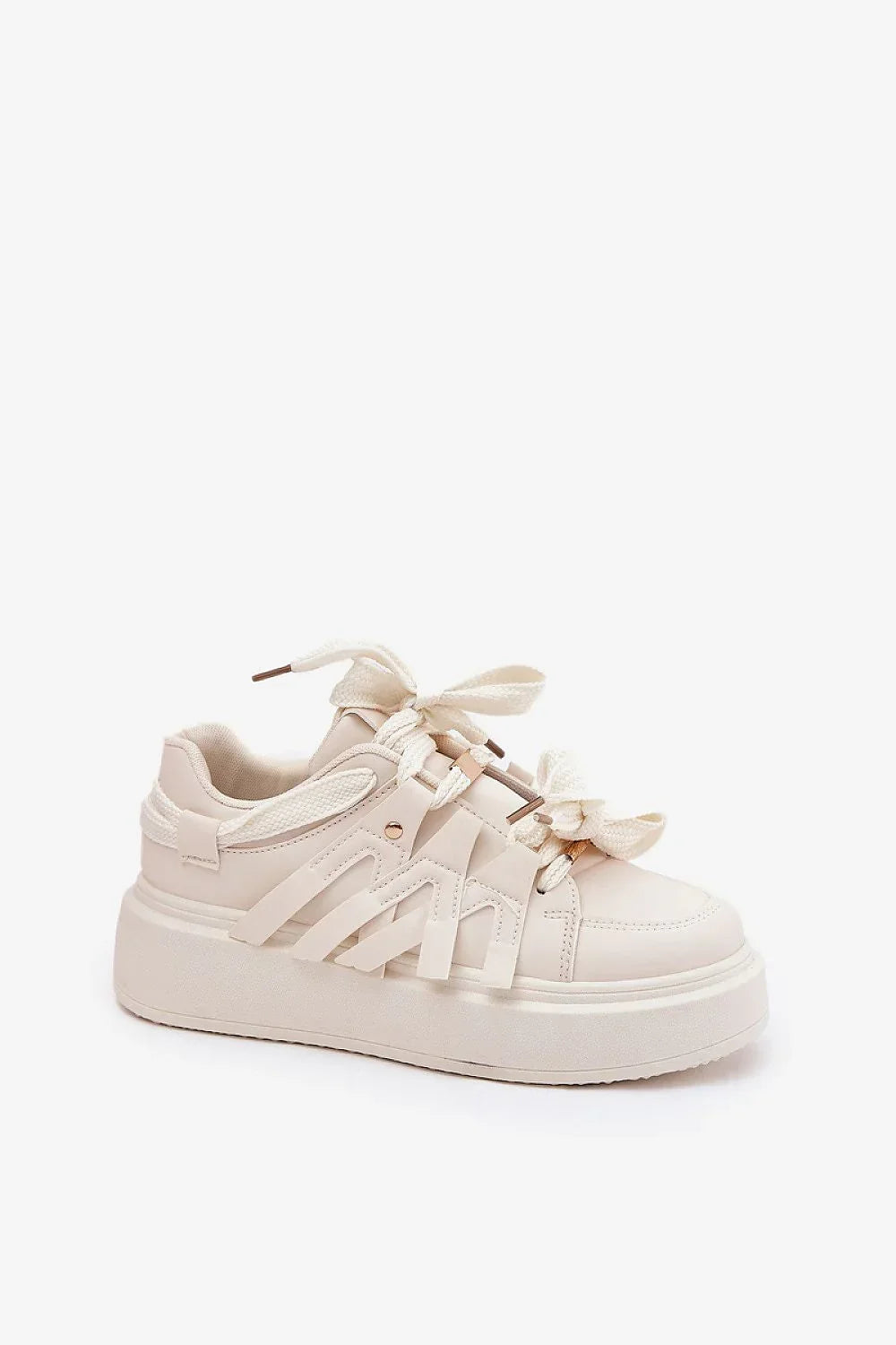 Women Chunky Platform Sneakers Adjustable Lace Casual Shoes-women sneakers-LeStyleParfait