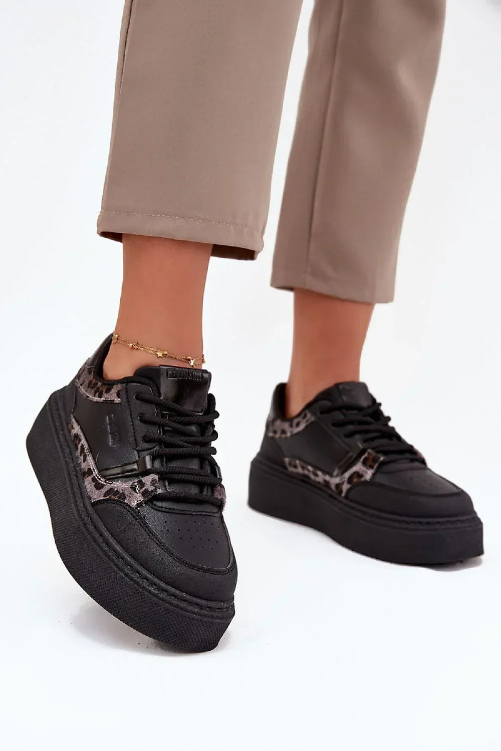 Women Chunky Platform Sneakers Vegan Casual Streetwear Shoes-women sneakers-LeStyleParfait