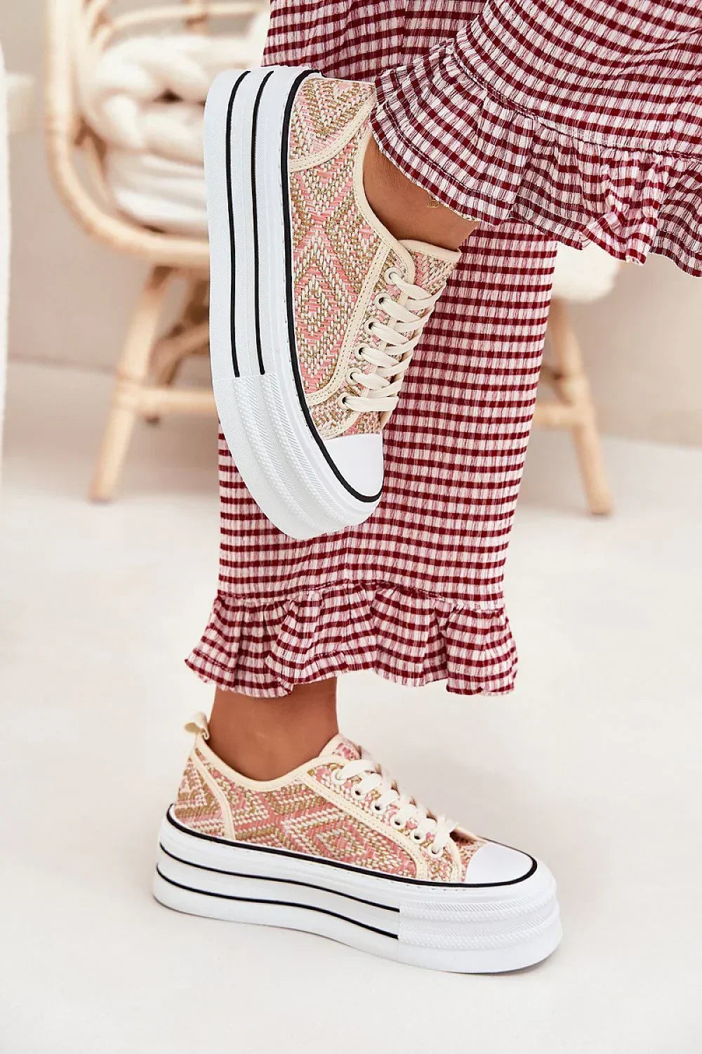 Women Chunky Platform Sneakers Wide Fit Casual Travel Shoes-women sneakers-LeStyleParfait