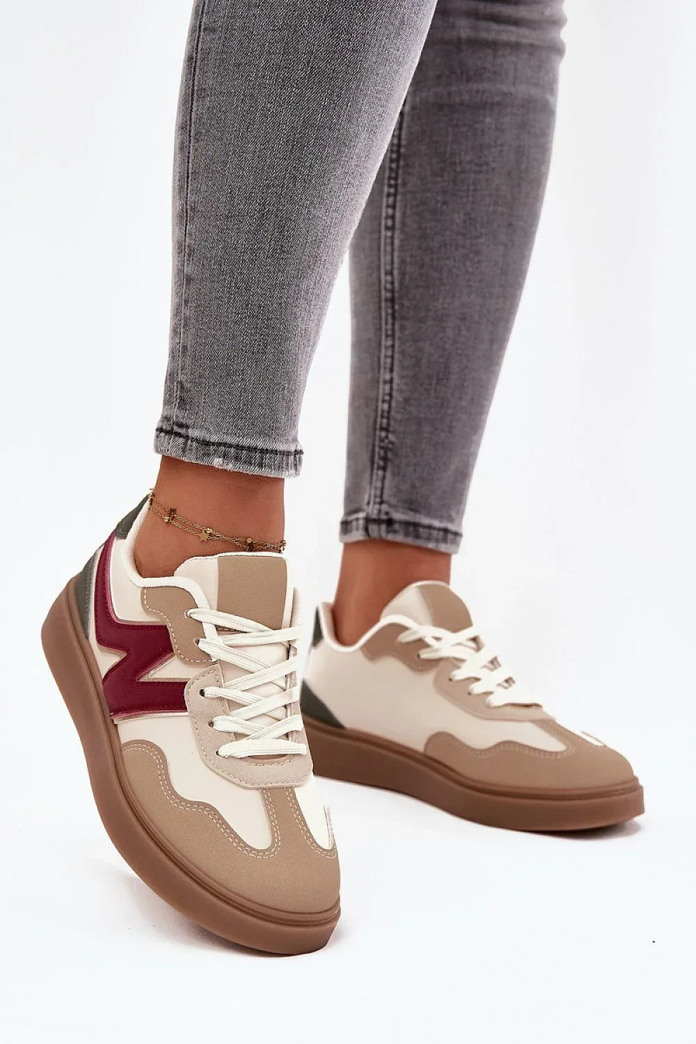 Women Colorblock Low-Top Sneakers Eco Friendly Shoes-women sneakers-LeStyleParfait