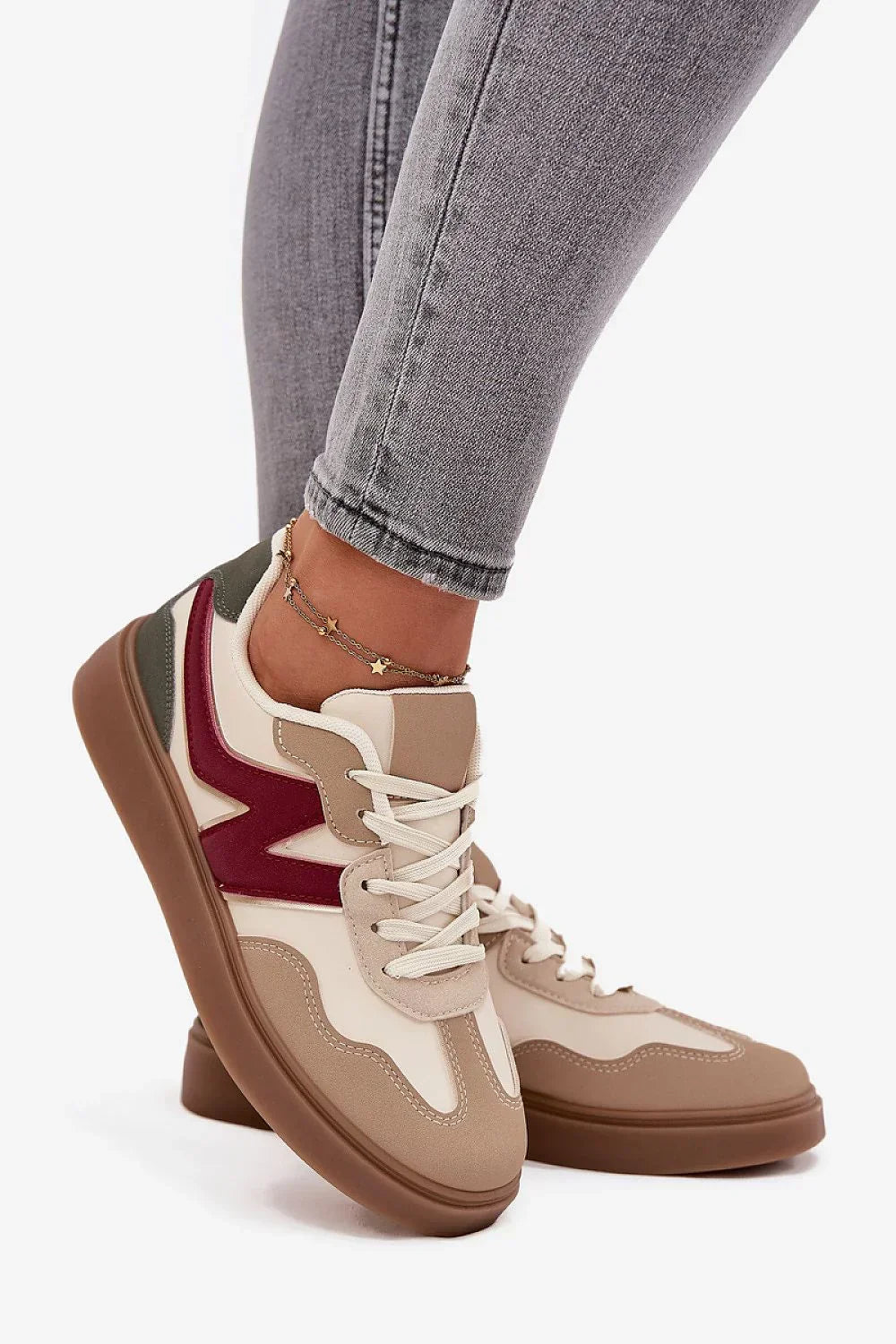 Women Colorblock Low-Top Sneakers Eco Friendly Shoes-women sneakers-LeStyleParfait