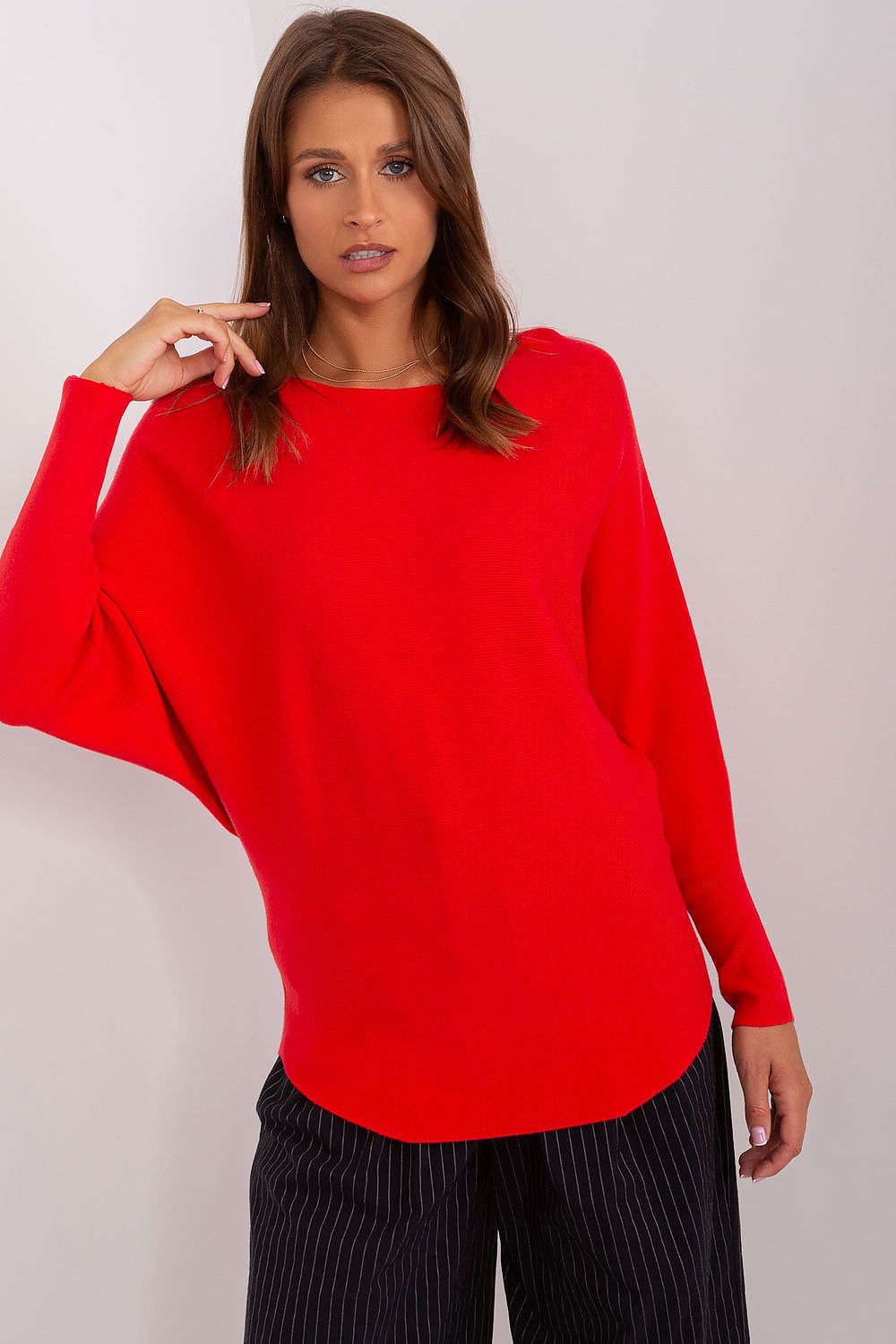 Women Cozy Batwing Sweater Lounge Knit-Women's Sweater-LeStyleParfait