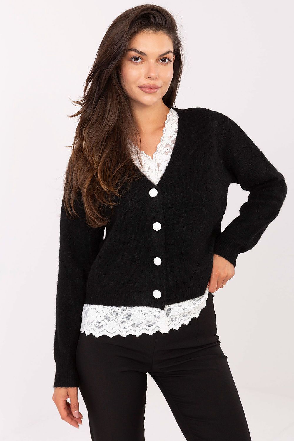 Women Elegant Cardigan Sweater Classic Knit-Women's Sweater-LeStyleParfait
