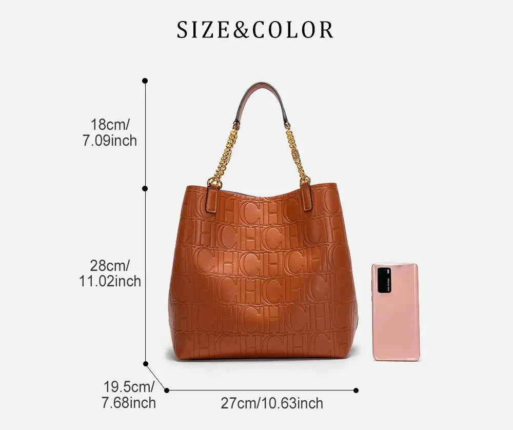 Women Embossed Shoulder Bag - Shoulder Bag - LeStyleParfait