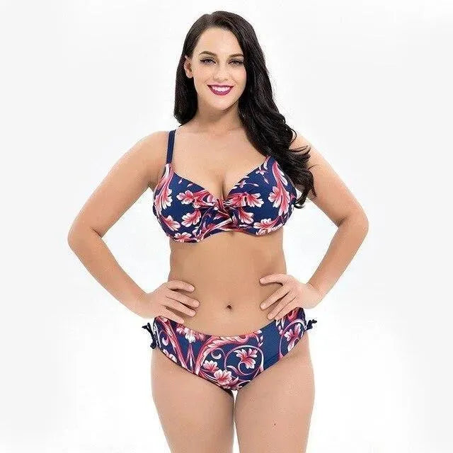 Women Floral Underwire Bikini Set