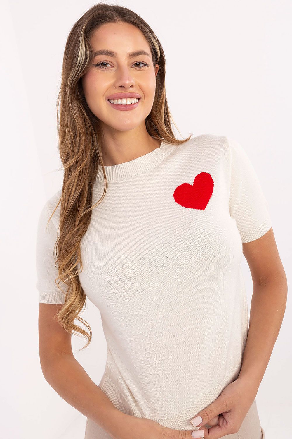 Women Graphic Knit Sweater Feminine Pullover-Women's Sweater-LeStyleParfait