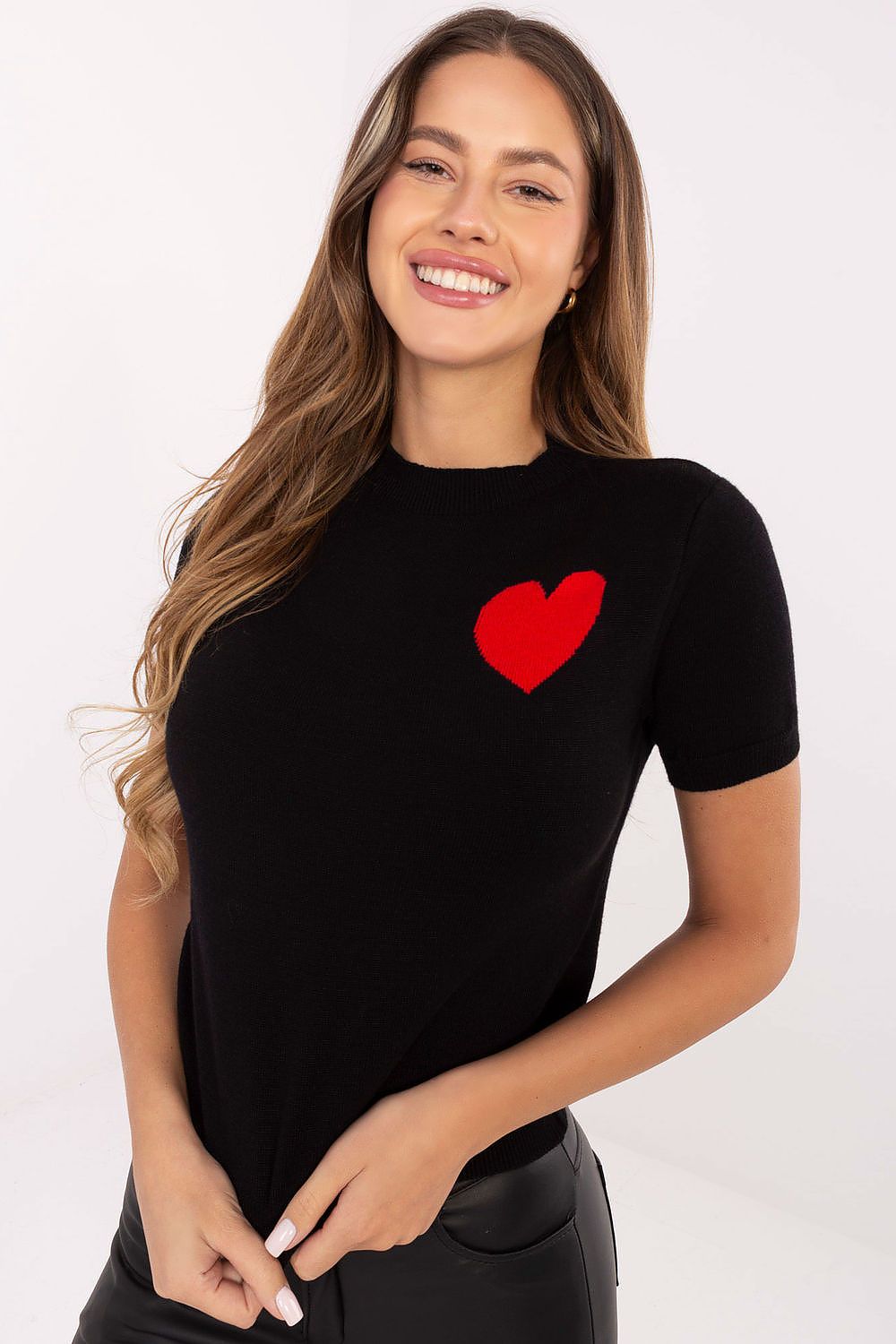 Women Graphic Knit Sweater Feminine Pullover-Women's Sweater-LeStyleParfait