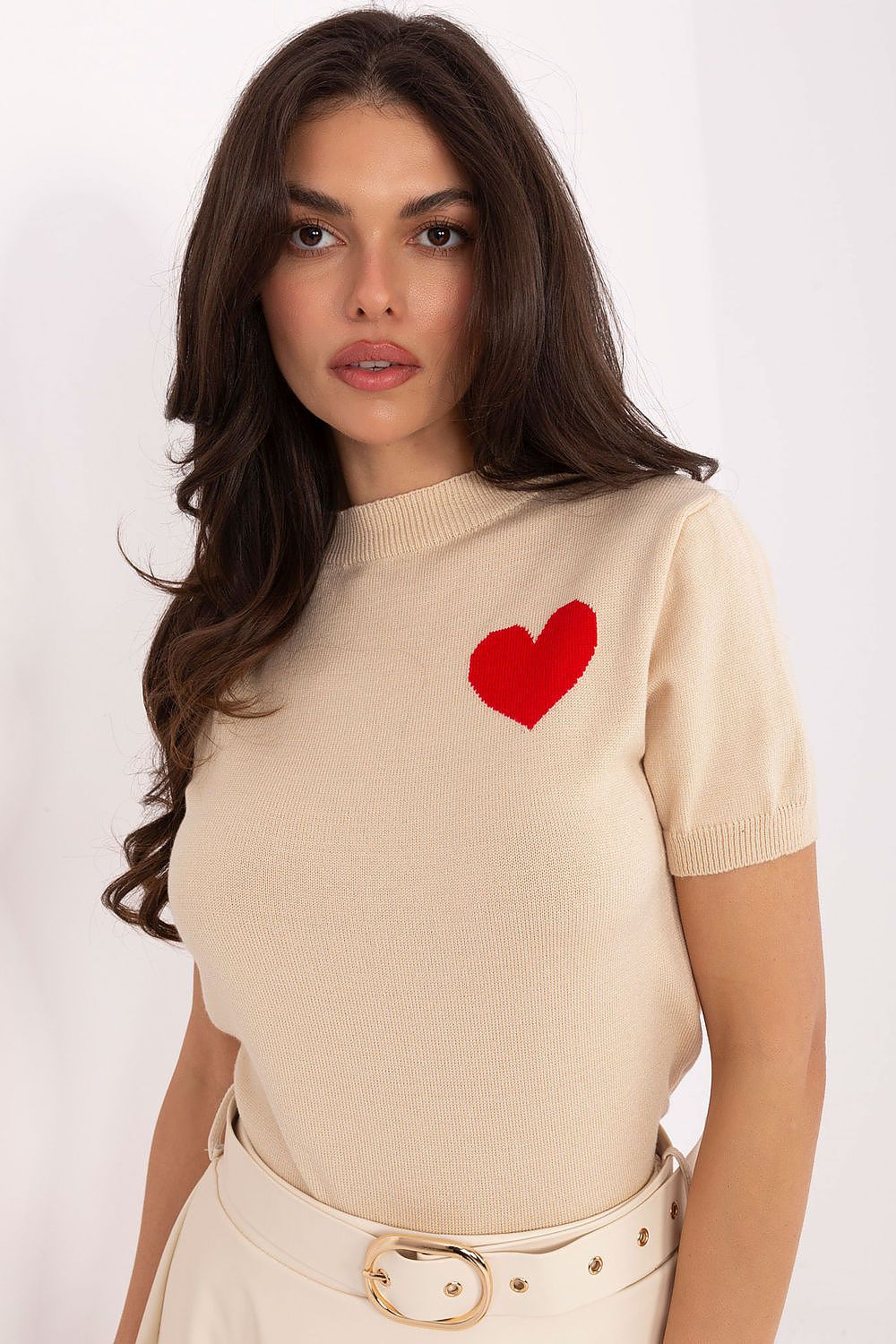 Women Graphic Knit Sweater Feminine Pullover-Women's Sweater-LeStyleParfait