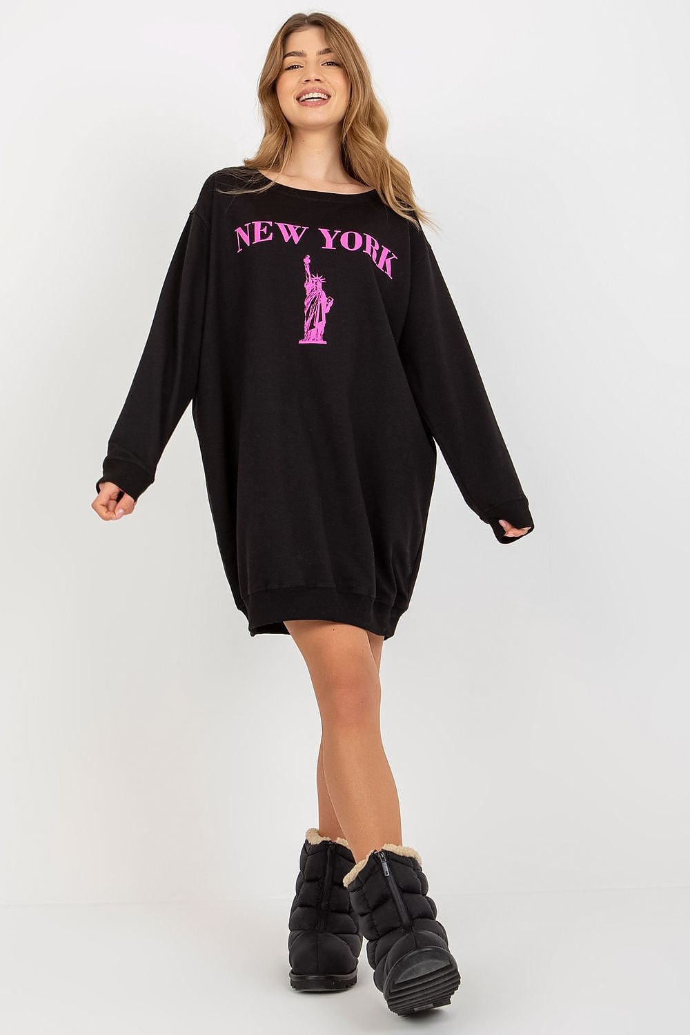 Women Graphic Print Oversized Sweatshirt Street Style-Women Sweatshirt-LeStyleParfait