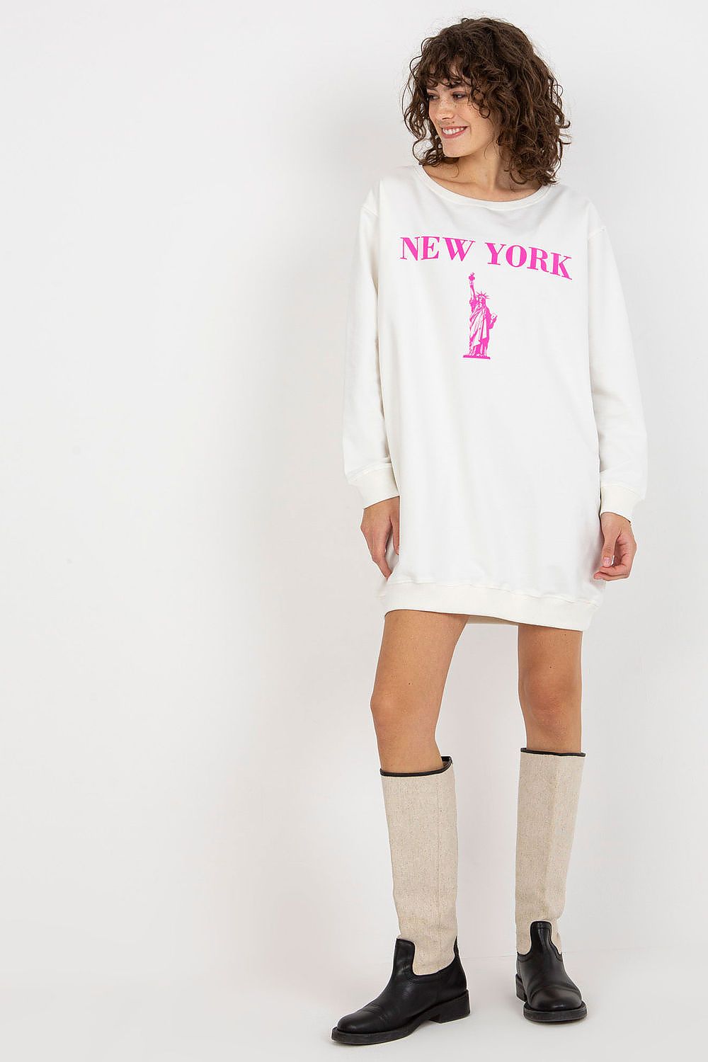 Women Graphic Print Oversized Sweatshirt Street Style-Women Sweatshirt-LeStyleParfait