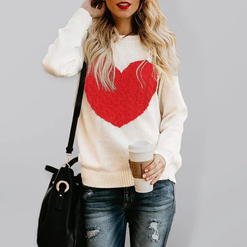 Women Graphic Pullover Sweater Leisure Knit-Women's Sweater-LeStyleParfait