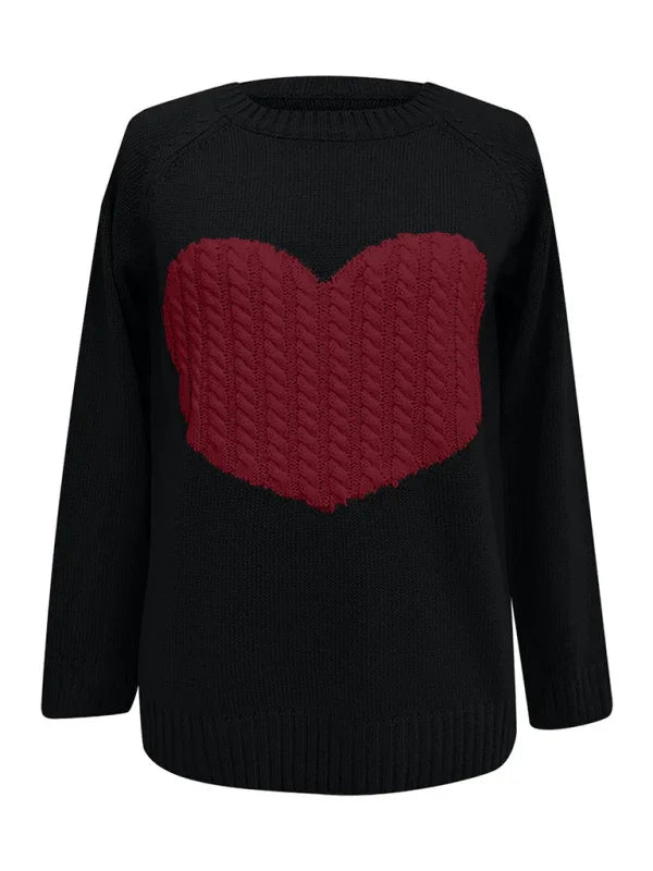 Women Graphic Pullover Sweater Leisure Knit-Women's Sweater-LeStyleParfait
