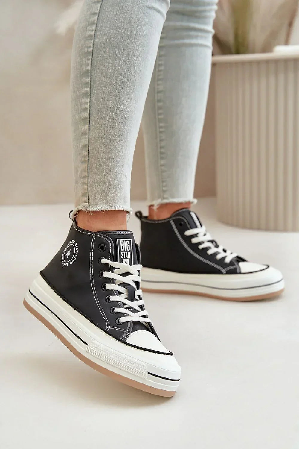 Women High Top Platform Sneakers Insulated Slip Resistant Shoes-women sneakers-LeStyleParfait