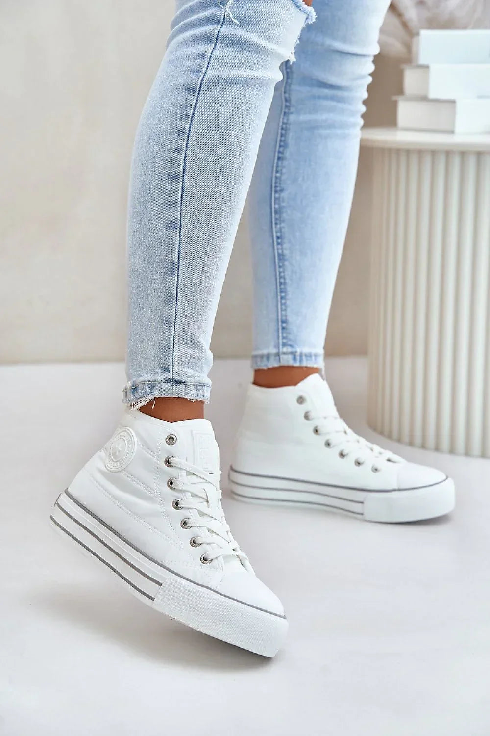 Women High Top Platform Sneakers Insulated Winter Streetwear Shoes-women sneakers-LeStyleParfait