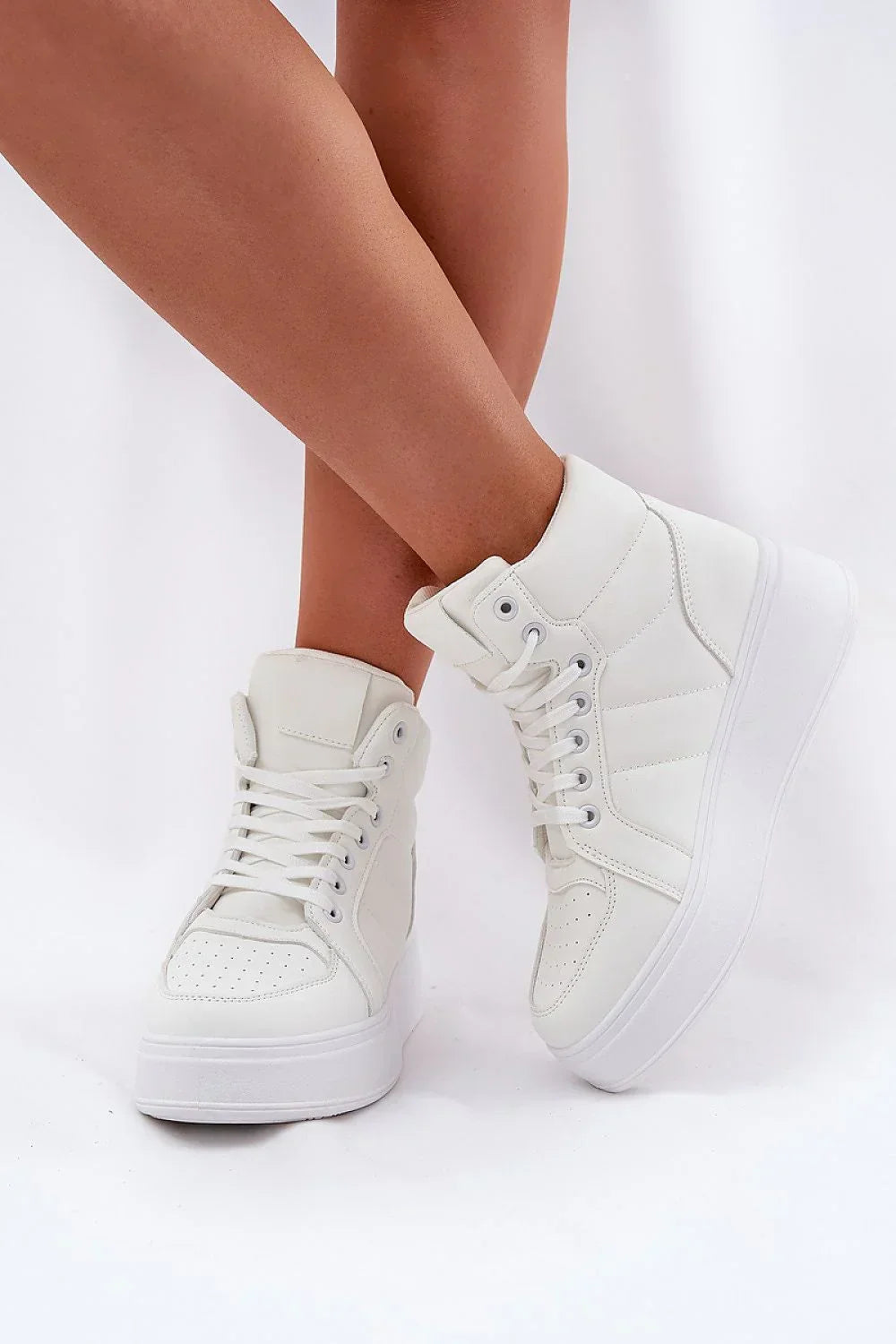 Women High-Top Platform Sneakers Vegan Casual Sport Shoes-women sneakers-LeStyleParfait