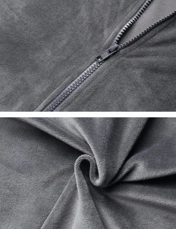Cozy Women Jogger Pants Casual Velvet Lounge Elastic Waist Relaxed Fit Fall | LeStyleParfait