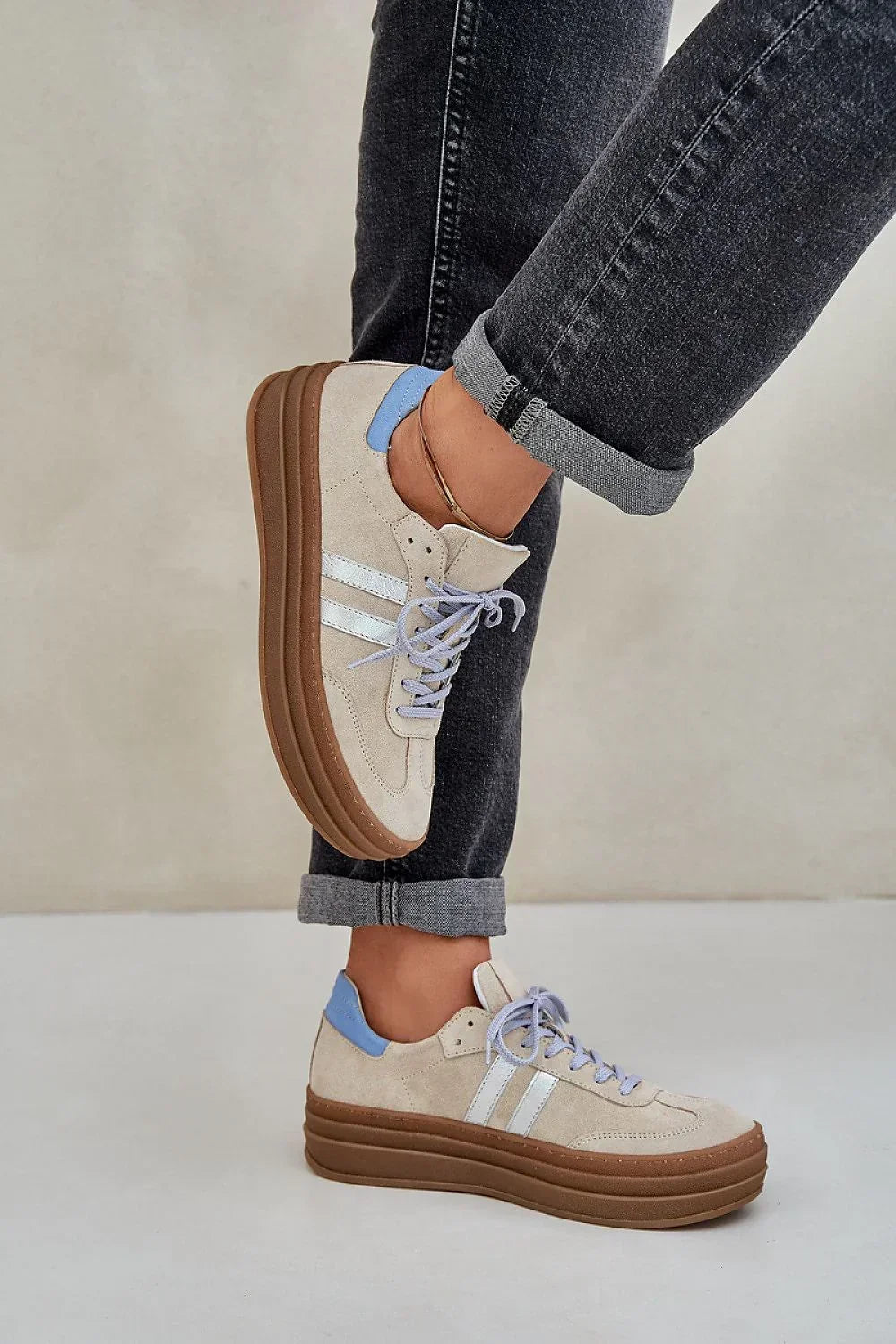 Women Leather Platform Sneakers Casual Everyday Travel Shoes-women sneakers-LeStyleParfait