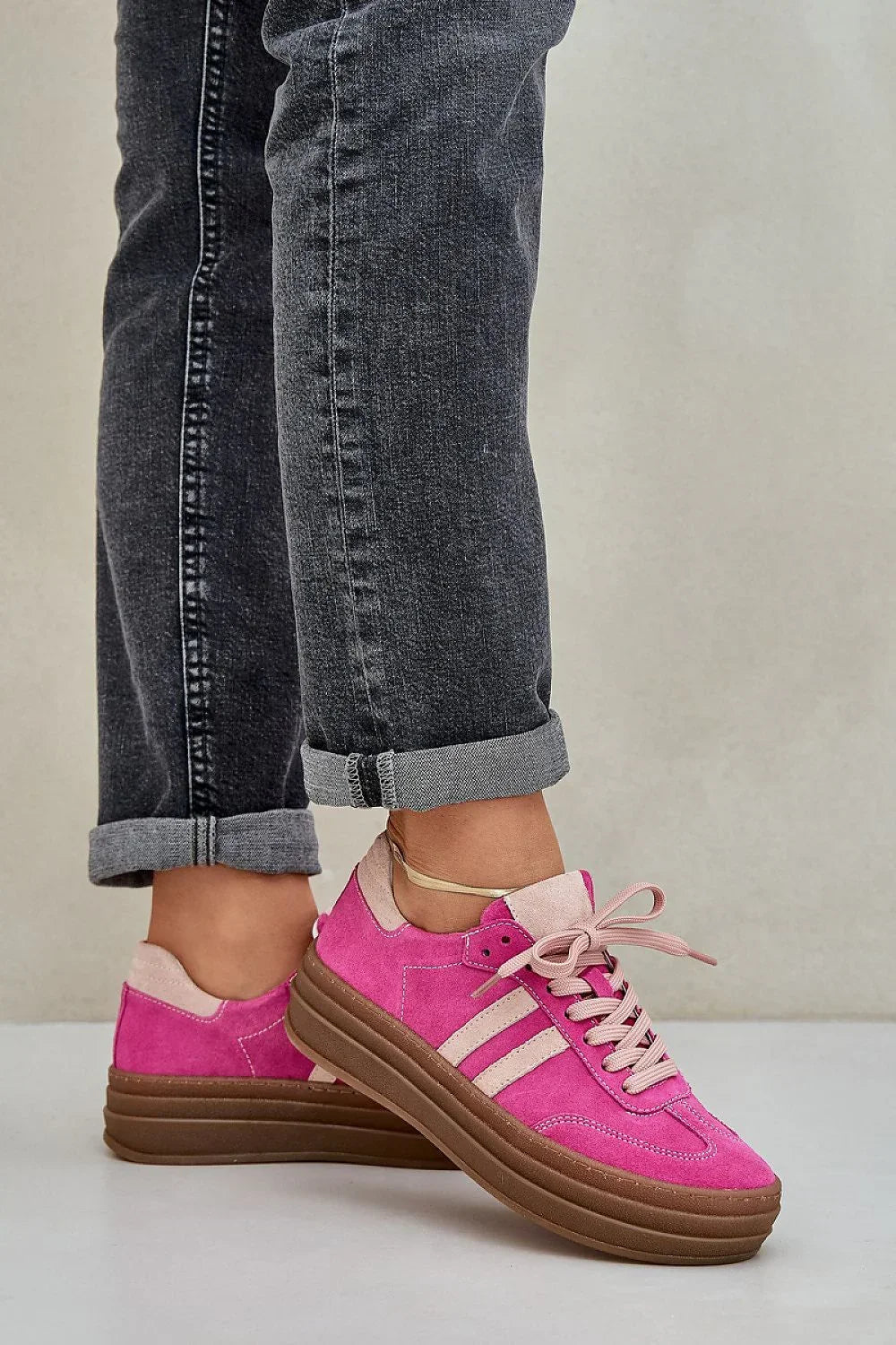 Women Leather Platform Sneakers Casual Everyday Travel Shoes-women sneakers-LeStyleParfait