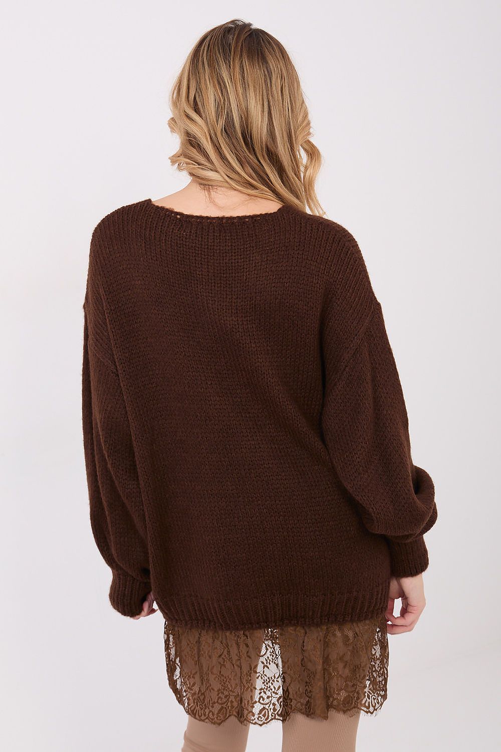 Women Longline Mohair Sweater Elegant Knit-Women's Sweater-LeStyleParfait