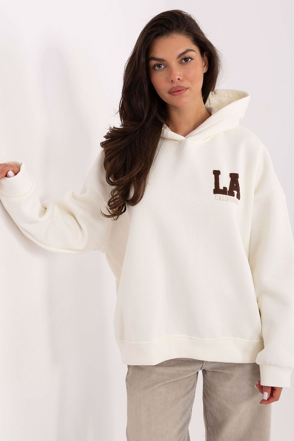 Women Loose Embroidered Hoodie Premium Style-Women Hoodie-LeStyleParfait