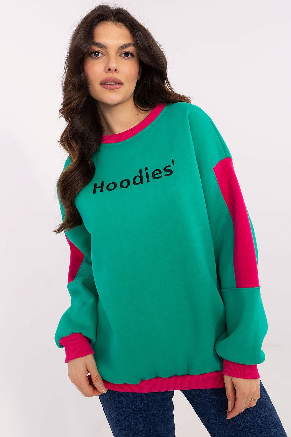 Women Loose Embroidered Sweatshirt Premium Style-Women Sweatshirt-LeStyleParfait