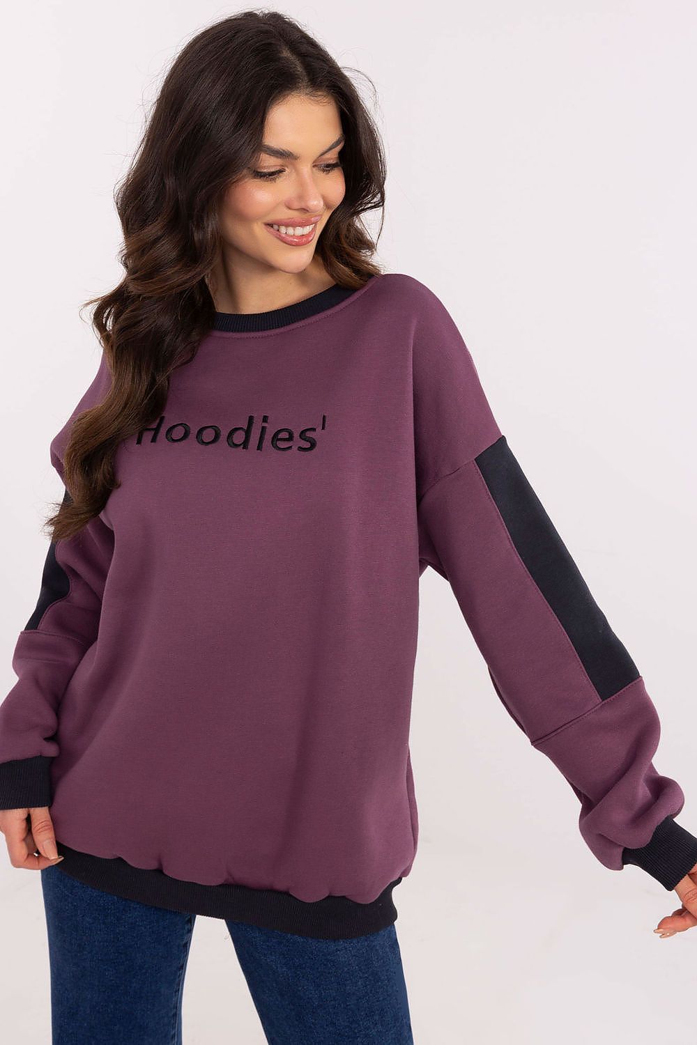 Women Loose Embroidered Sweatshirt Premium Style-Women Sweatshirt-LeStyleParfait