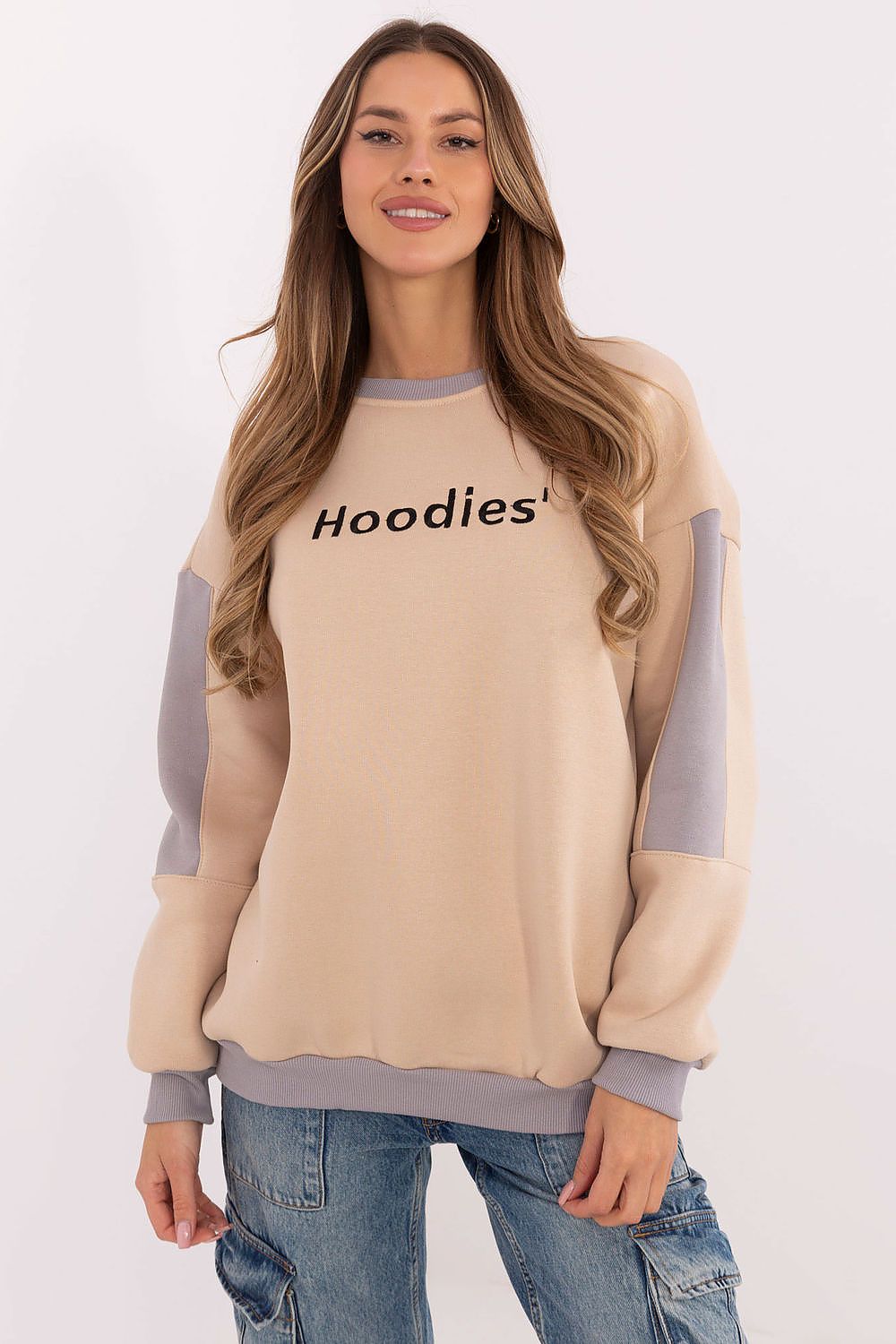 Women Loose Embroidered Sweatshirt Premium Style-Women Sweatshirt-LeStyleParfait